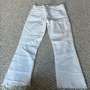 MOTHER White Flare Jeans